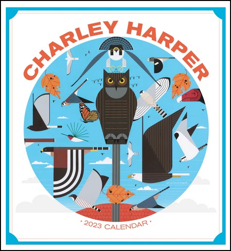 Charley Harper's Birds 2023 Mini Wall Calendar