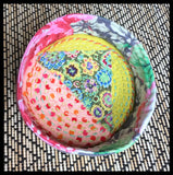 Quilted Bowl ~ Tropical Flowers