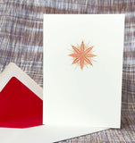 Red Star Note Card