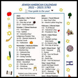 Jewish American Calendar with Context, Created by Jews in Doodles