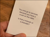 Mitzvah or Shandah Conversational Card Game