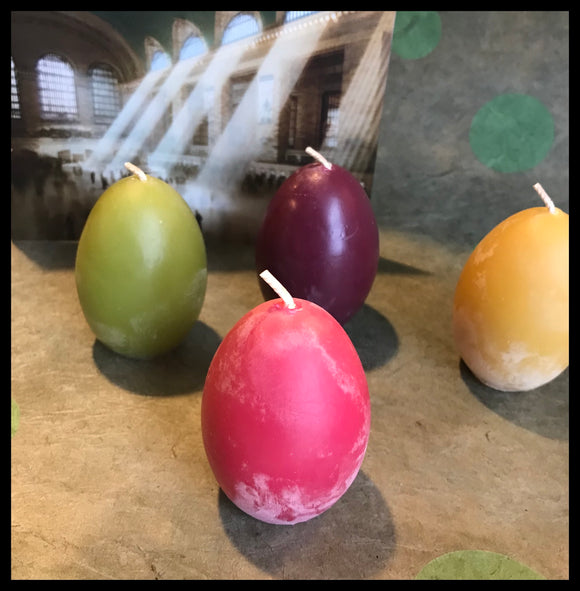 Oval Shaped Candles - Set of Four