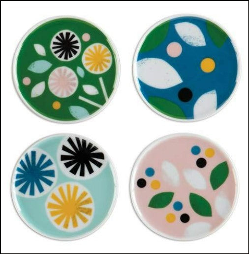 Lorena Siminovich Porcelain Coasters, Set of 4 - Special Price!